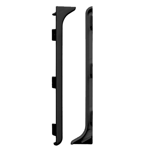 КПл 80-4.15 Заглушка из ПВХ для плинтуса Пл 80, цвет чёрный (правая+левая)