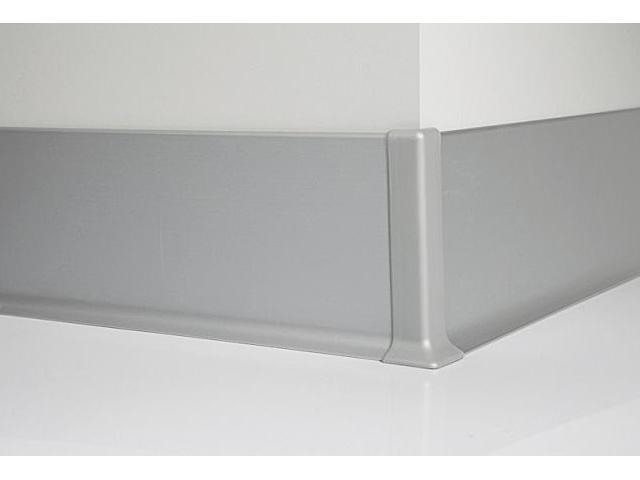 90/8E Угол наружный для L-образного плинтуса Profilpas, алюминий анодированный, цвет серебро 