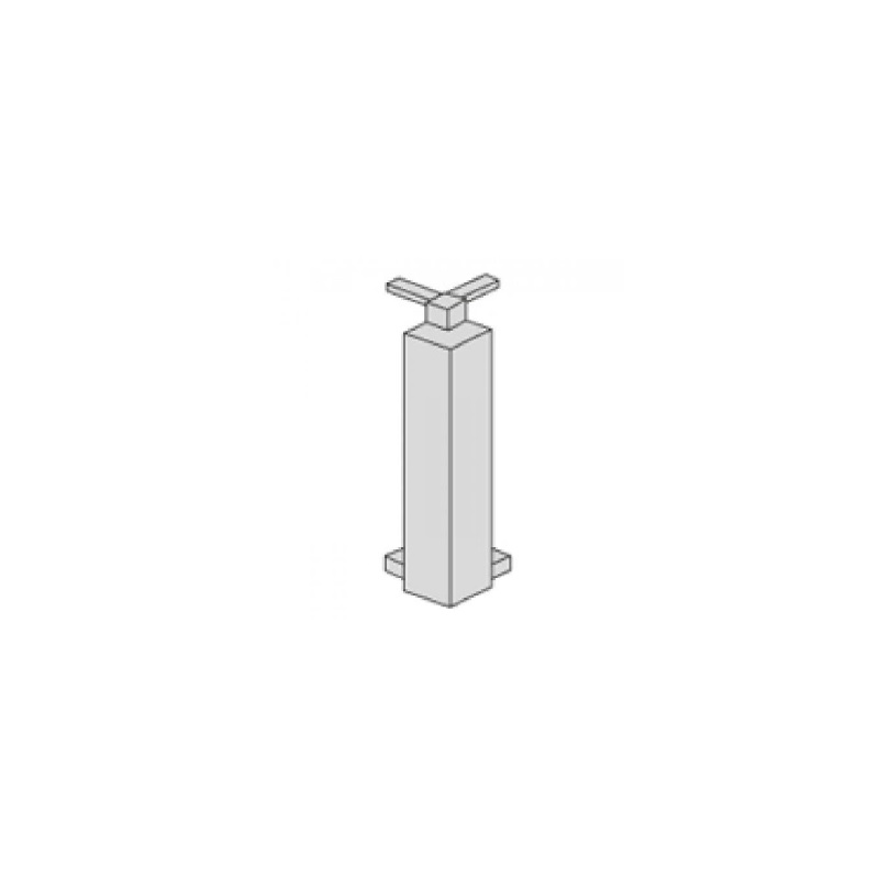REPKFLAA 60 - Соединение (5 шт) для плинтуса PROSKIRTING GILED H= 60 мм, ПВХ анодиров, цвет серебро