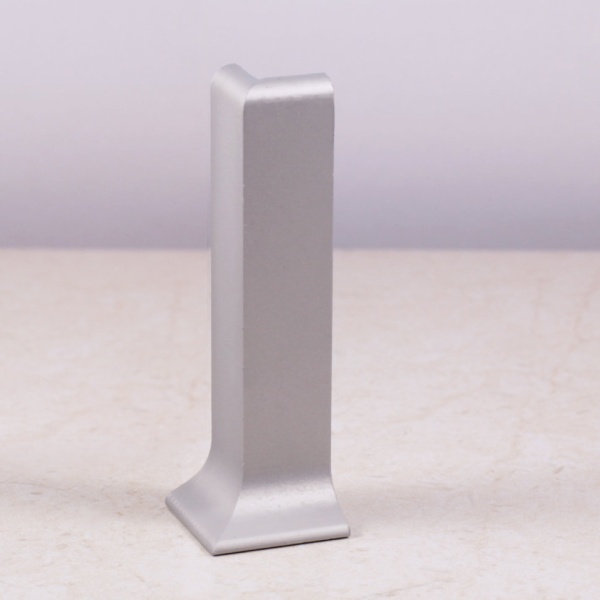 Наружный угол для плинтуса PL 40.3000.AA, H=40 мм, алюминий матовый, цвет серебро